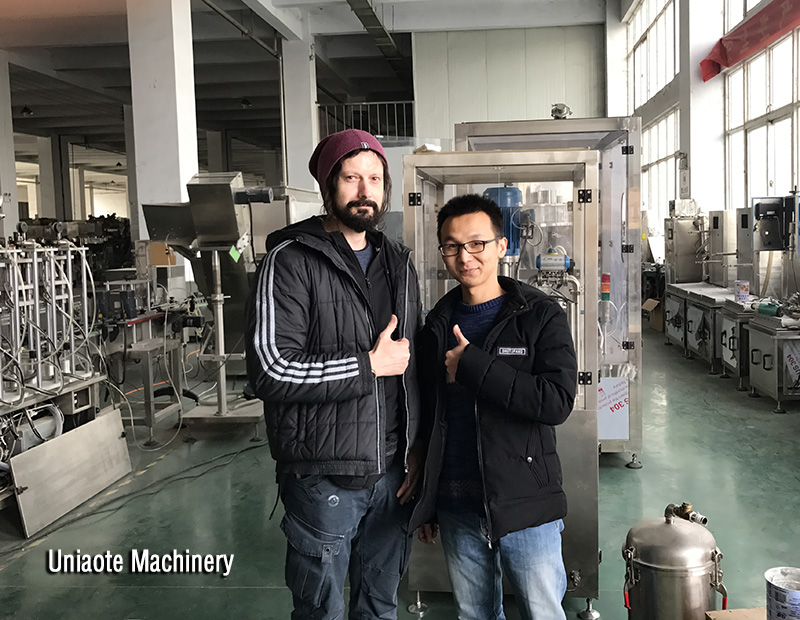 Tony visited milk powder packing line