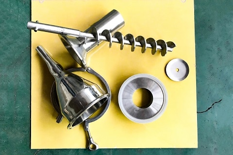 Auger Filler Tray for Free Flow Materials