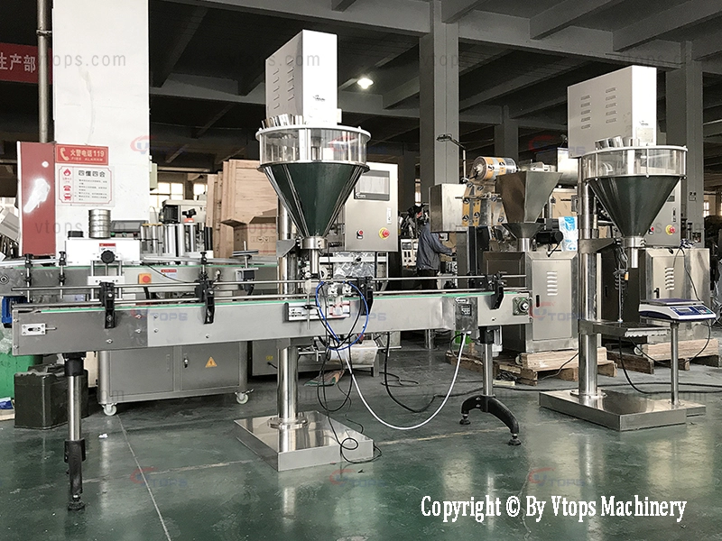Single Head Automatic Liear Powder Filling Machine (Economic Linear) | VTOPS-PSH-01