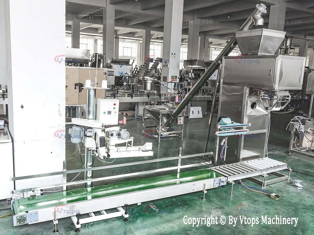 50 kg Bag Sewing Machine and Conveyor Belt
