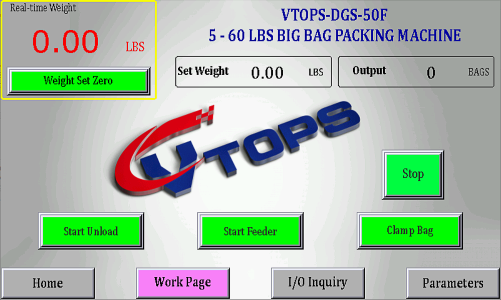 5lbs-60lbs Big Bag Packing Machine for Powders | VTOPS-DGS-50F