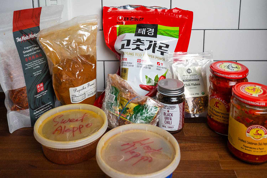 Fried Chili Powder in Different Packaging Forms