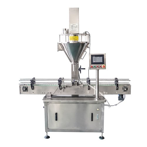 Linear Type Automatic Auger Filling Machine - Copyright by Om Bhagwati