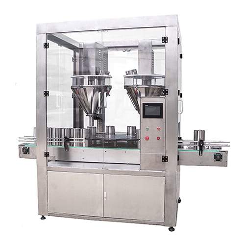 Dual Heads Automatic Auger Filler Filling Machine VTOPS-PDH - Copyright by VTOPS