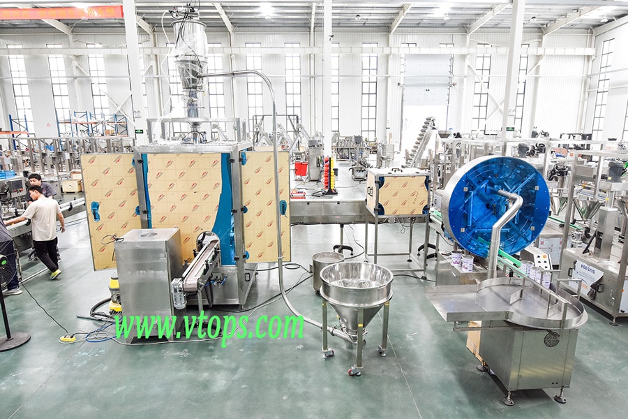 Milk Powder Filling Canning Line Prepared Ready [ Site Photo on Vtops Factory ]