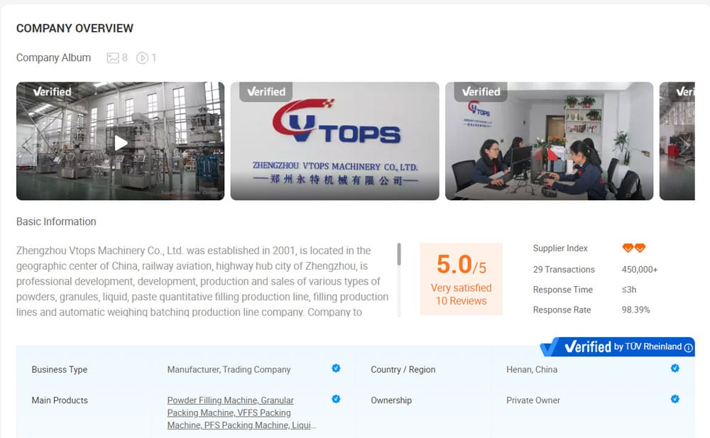 VTOPS Obtaining TÜV Rheinland Certification