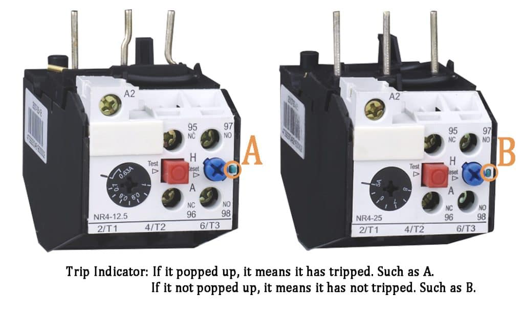 How Do We Distinguish Whether the Thermal Overload Relay Has Tripped?