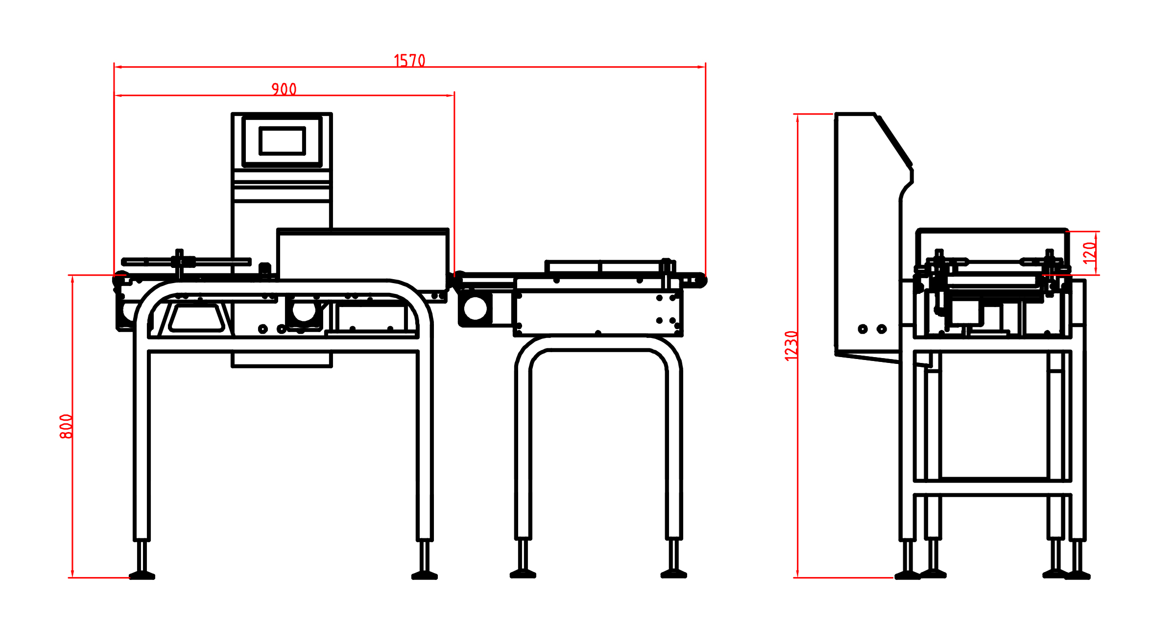 Checkweigher Layout Drawing