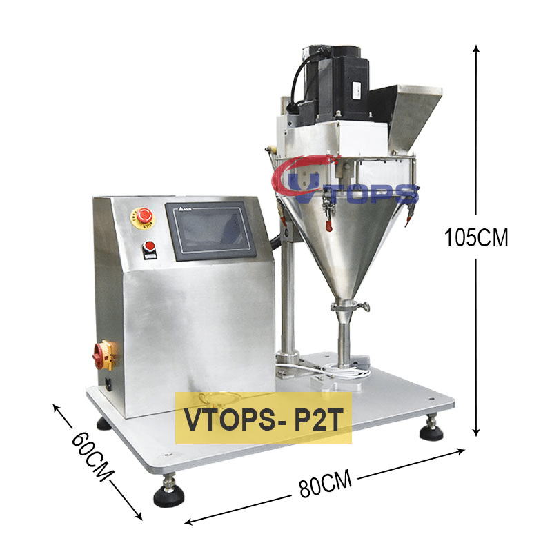 Tabletop Dry Powder Auger Filler Machine | VTOPS-P2T