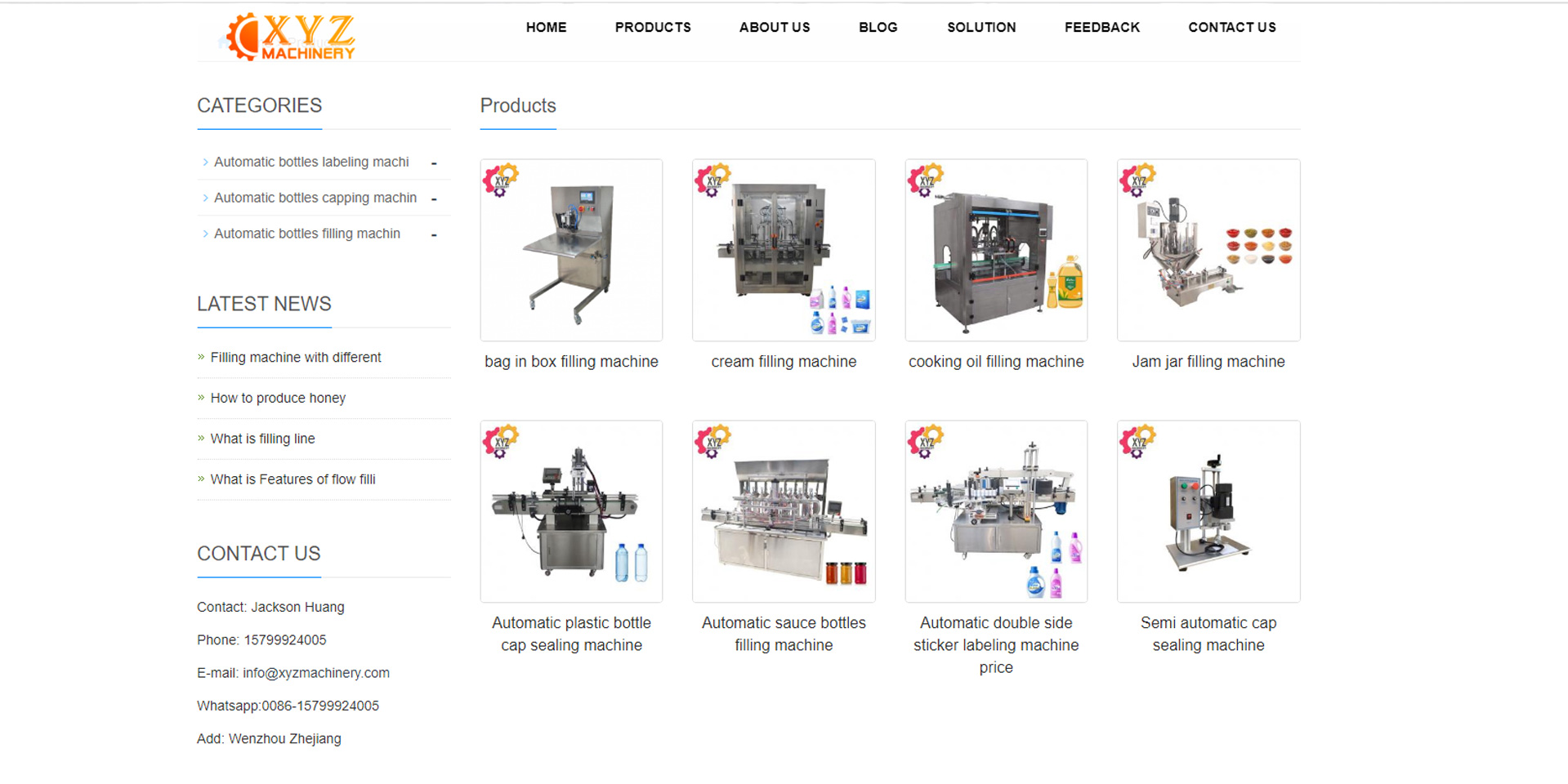 XYZ powder packing machine