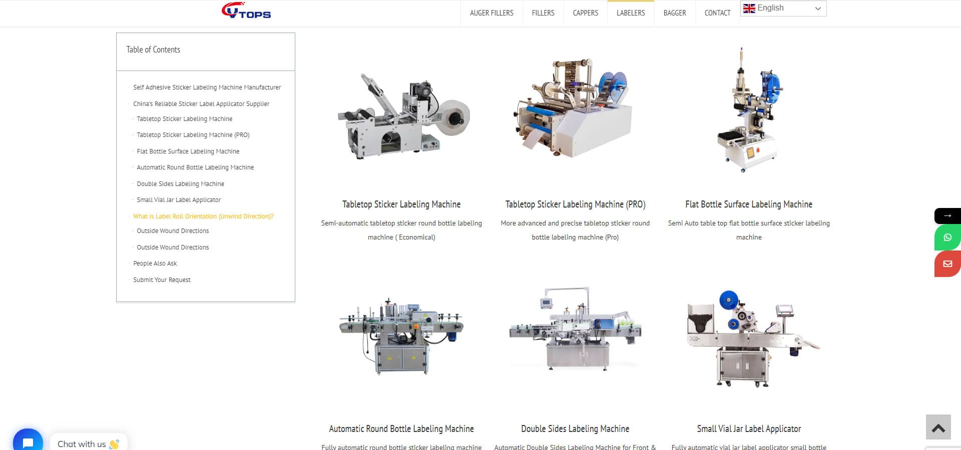 VTOPS Labeling Machine