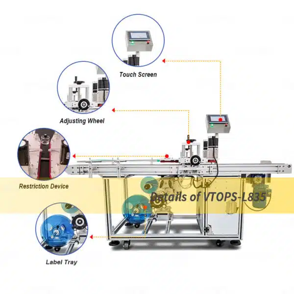Product Details of Flat Bottom Labeling Machine | VTOPS-L835