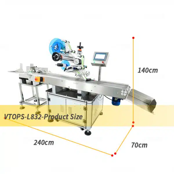 Size of fully-automatic-paging-plane-labeling-machine-vtops-l832-4