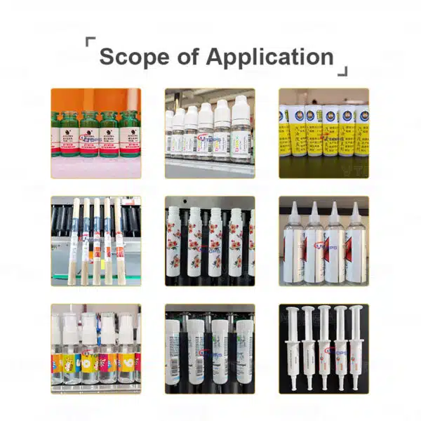 Application of horizontal-round-bottle-labeling-machine-vtops-l823.3
