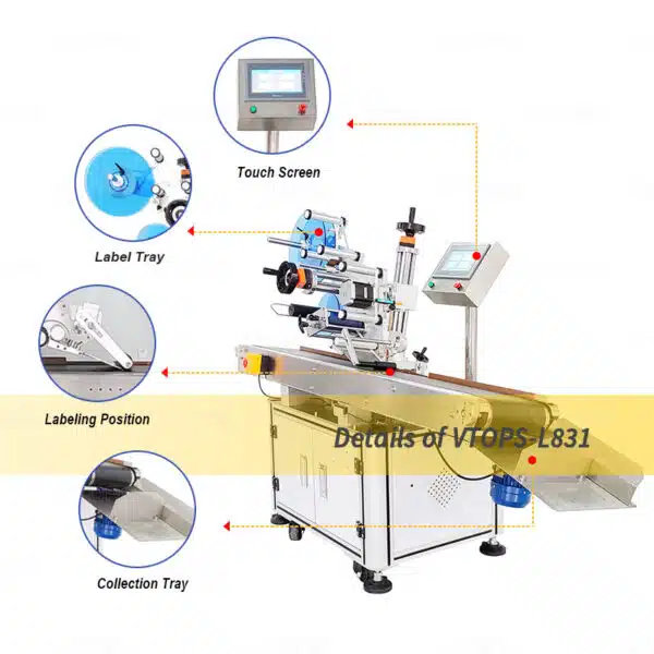 Product Details of Large Products Flat Labeling Machine | VTOPS-L831