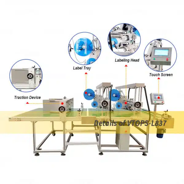 Details of full-automatic-carton-box-sticker-labeling-machine-vtops-l837-4