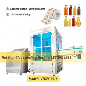 Hot Melt Glue Labeling Machine | VTOPS-L918