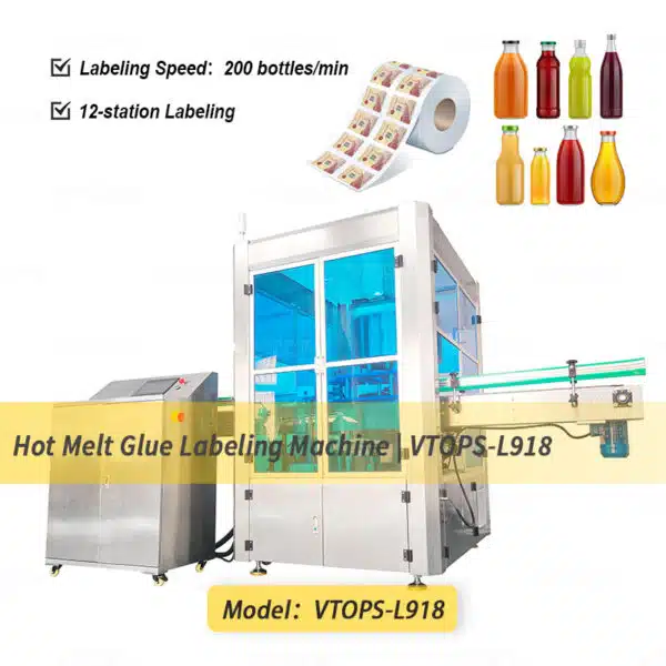 Hot Melt Glue Labeling Machine | VTOPS-L918
