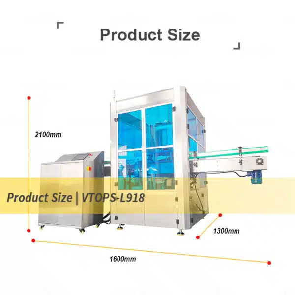 Product Size of Hot Melt Glue Labeling Machine | VTOPS-L918