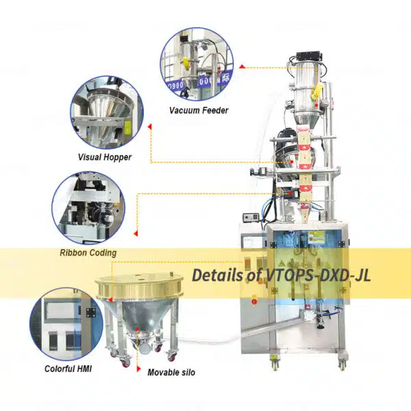 Product Detials of Sachet Multifunctional Packaging Machine |VTOPS-DXD-JL