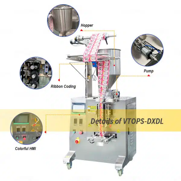 Product Detials of Sachet Liquid Packing Machine | VTOPS-DXD-L